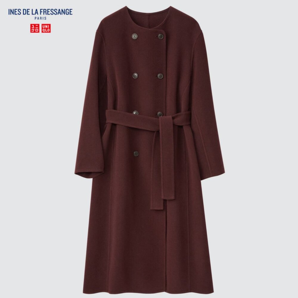 Uniqlo x Ines de la Fressange Wool Blend Coat